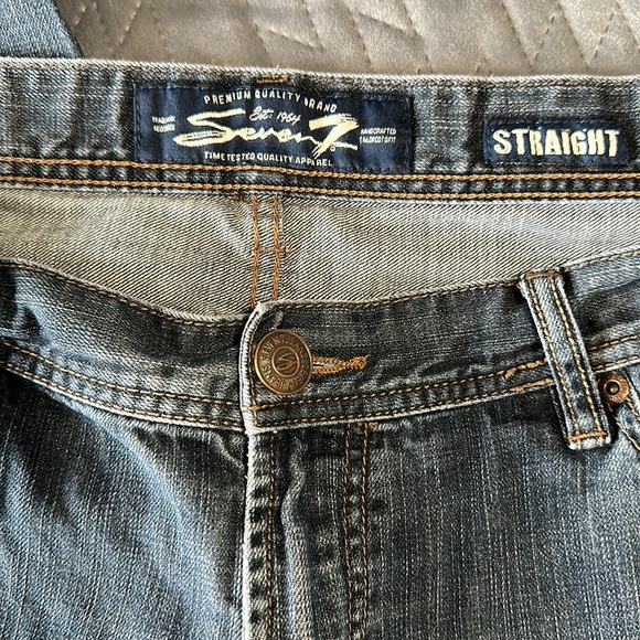 Men’s 38x34 Seven jeans 100% cotton straight - Picture 5 of 6